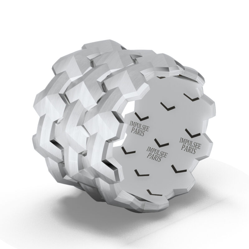YconiqueTrinova Impulse Paris silver ring.