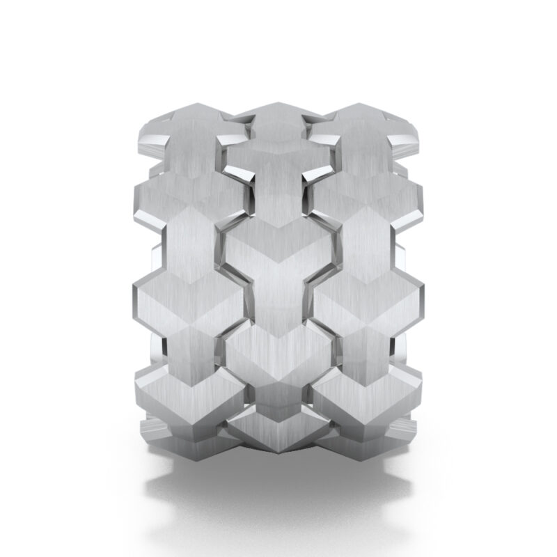 Brushed finish - polished bevels