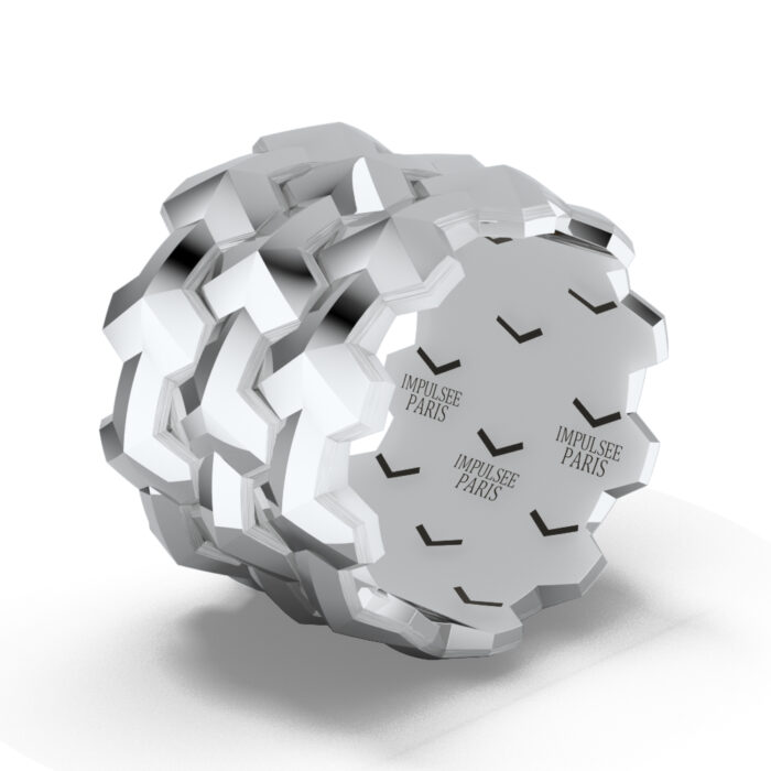 YconiqueTrinova Impulse Paris silver ring.