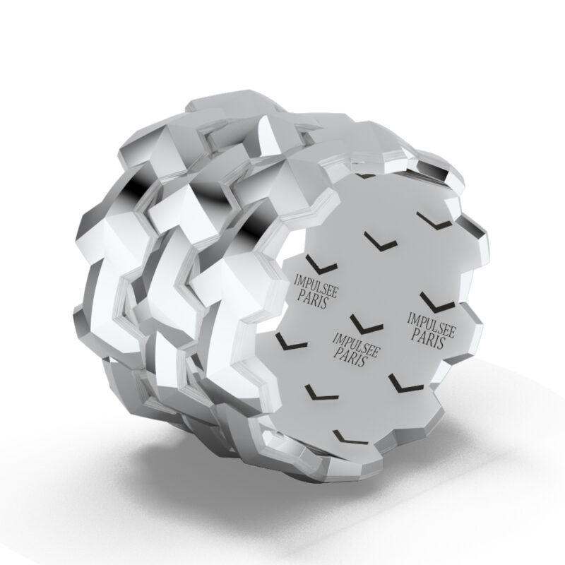 YconiqueTrinova Impulse Paris silver ring.